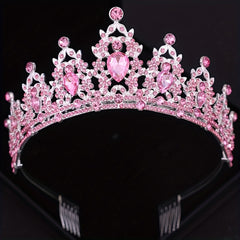 Crystal HeadBand Queen Tiara Crown For Women