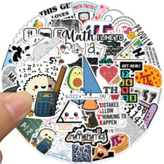50 Funny Math Formula Stickers for Guitars Water Bottles & More