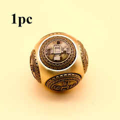 Brass Finger Spinner Toy Puzzle Ball for Relaxation