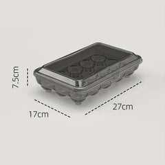 15pcs Plastic Egg Storage Boxes Shockproof Transparent Reusable Box