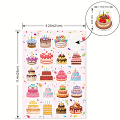 Happy Birthday Waterproof Sticker for Party Decoration