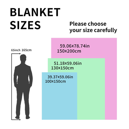 Warm Flannel Blanket with 3D Dollar Pattern Printing