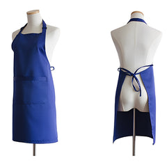Polyester Apron Unisex Adjustable Cooking Apron Household Solid Apron