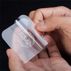 10pcs Plastic Transparent Sticky Hook No Punching Magic Hook