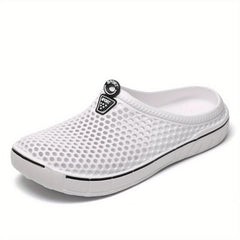 Women's Solid Flat Clogs Slip On Non slip Outdoor Casual Slides Shoes