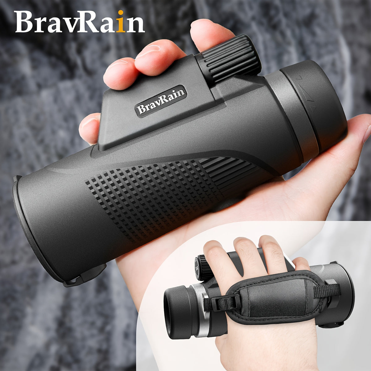 12x50 HD Monocular BAK4 Prism Coated Telescope for Bird Watching