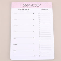 52 Sheets Tearable Meal Planner Office Schedule Book Message Notepad