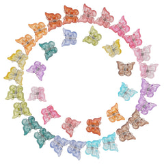 50pcs Butterfly Hair Clips Mini Claw Clip Pastel Hair Clips