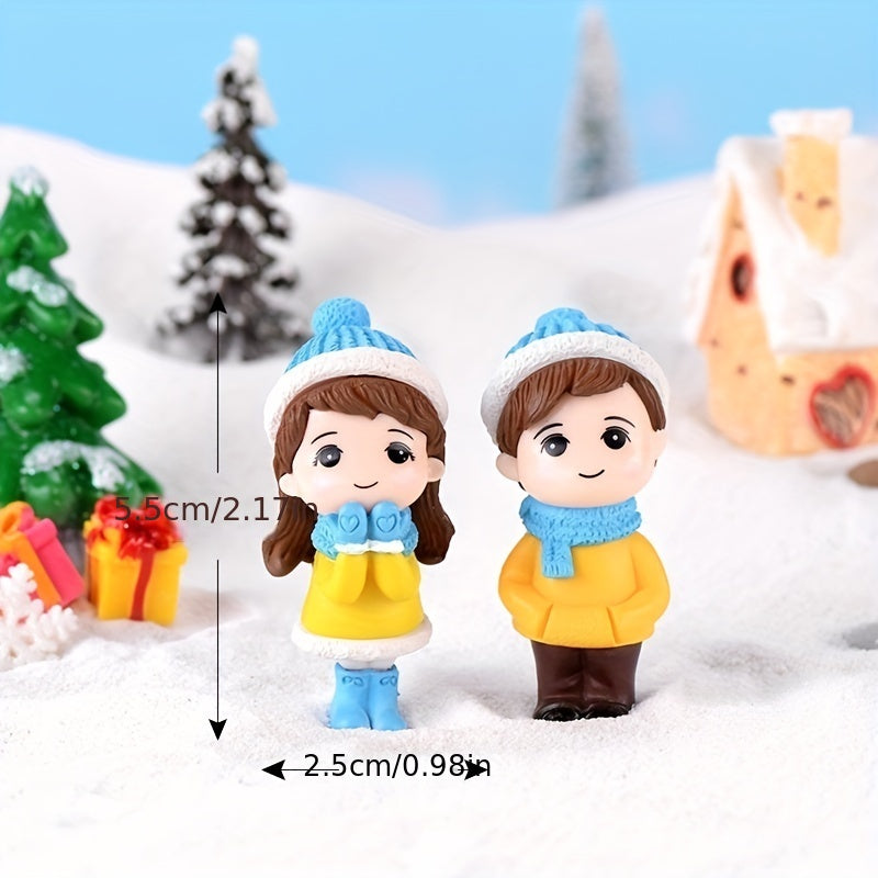 3Pcs Snowsuit Bonsai Dollhouse Landscape Ornaments