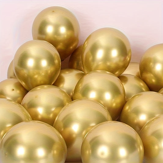 50pcs Party Golden Metal Balloon 30 Happy Birthday Party Decoration