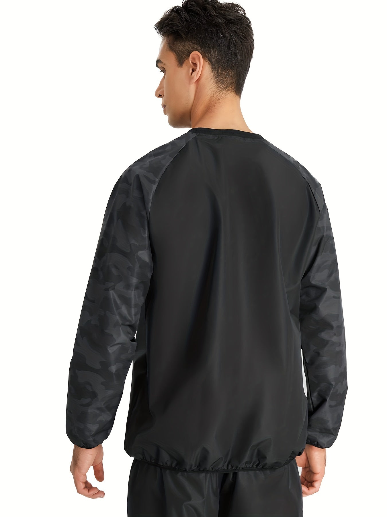 Men's Sauna Suit Sweat Shirt for Weight Loss Training Workout
