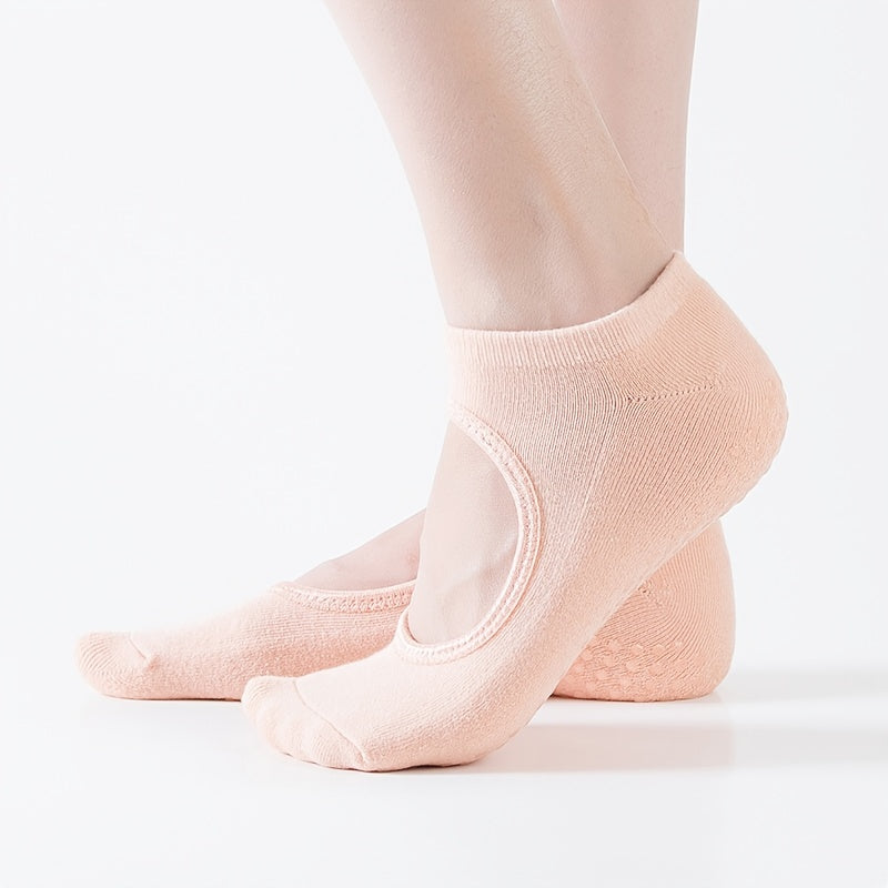 Women's Cushioned Padded Anti Slip Pilates Socks