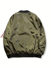 Men's Casual Zip Up Jacket for Spring Fall
