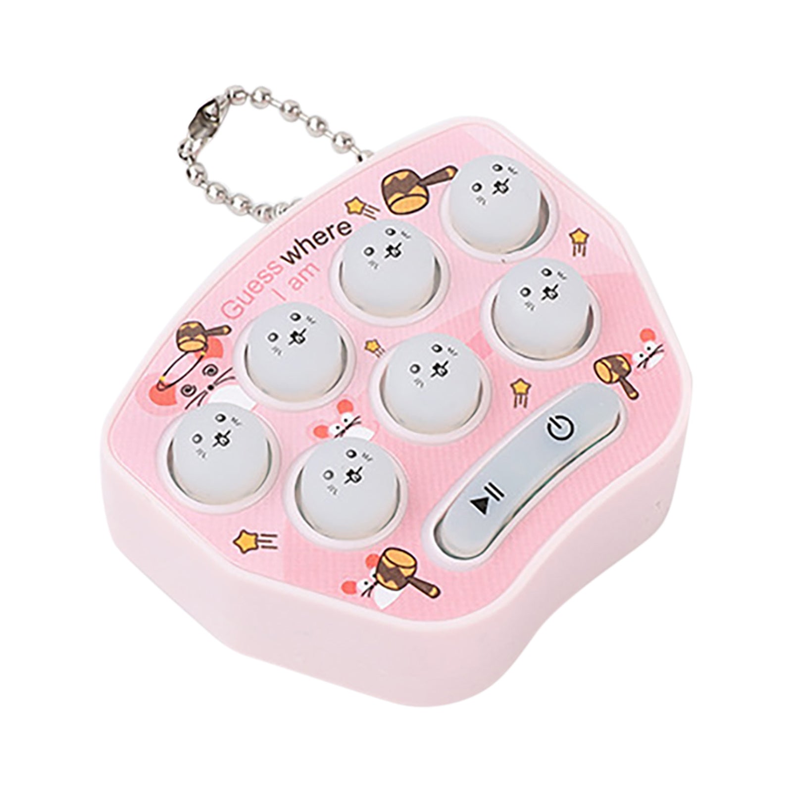 Pocket Mini Whack a mole Game Console with Keychain