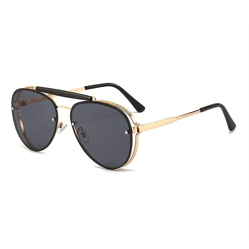 Double Bridge Aviator Sunglasses Gradient UV400 Sun Shades