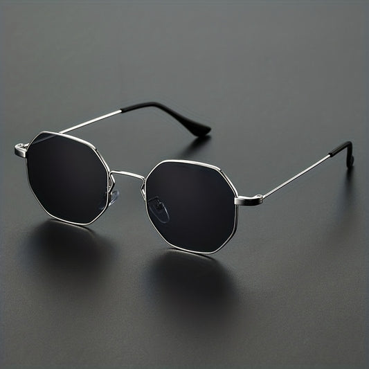 Men's Vintage Metal Square Frame Sunglasses Holiday Vacation