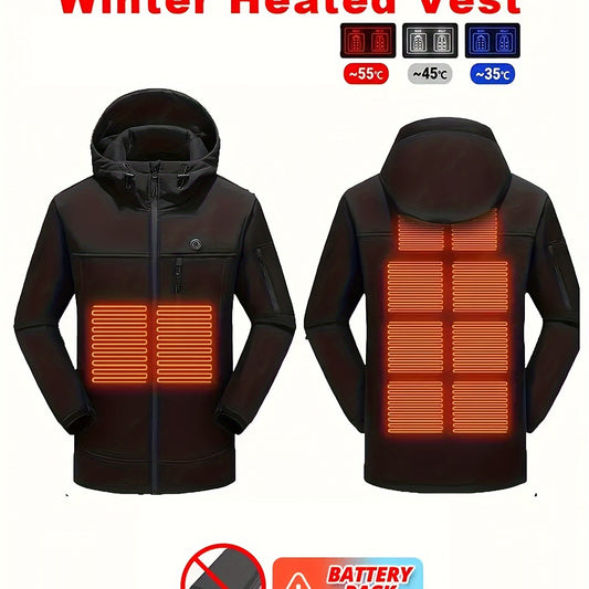 Men's Smart Heating Jacket Waterproof Windproof Coat
