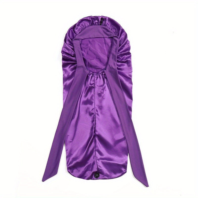 Bowknot Satin Bonnet Long Hair Bonnets Comfortable Night Cap
