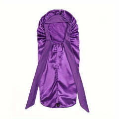 Bowknot Satin Bonnet Long Hair Bonnets Comfortable Night Cap