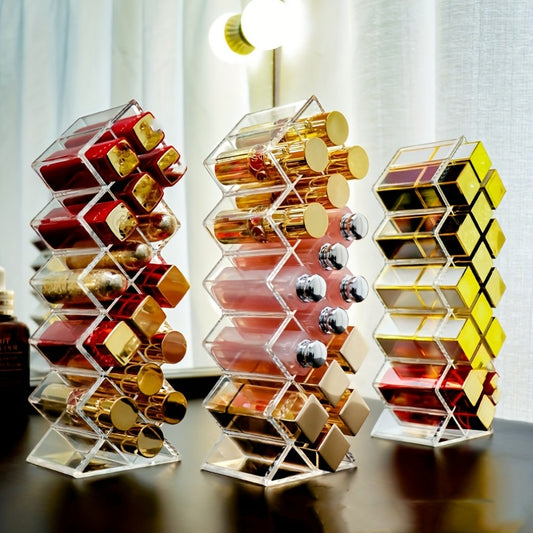 Fish Shape Lipstick Holder Organizer Clear 10 G