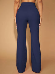  Women's High Waist Flared Trousers