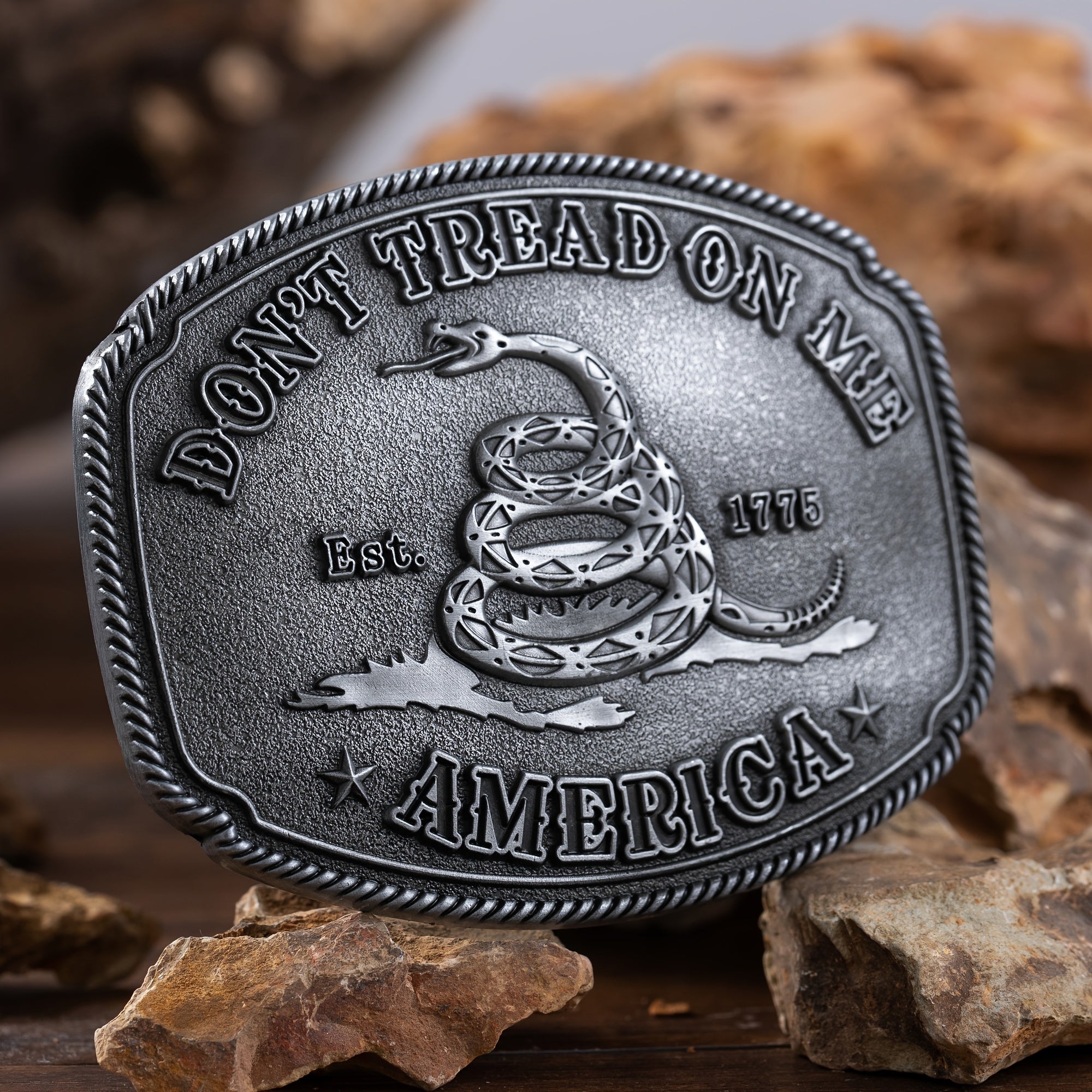 Western Denim Men's Snake Belt Buckle Birthday Party Gift