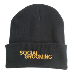 Letter Embroidered Knitted Hat Brimless Unisex Cap