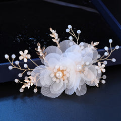 Pearl Floral Hair Pin for Bridesmaid Wedding Party