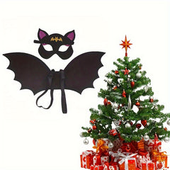 2pcs Kids Halloween Bat Wings Mask Set Cosplay Dress Up