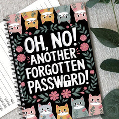 Spiral Password Keeper Logbook 1pc Hardcover Organizer Journal