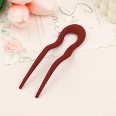 Matte Hair Pin Bun Holder Minimalist Non Slip Styling Accessory