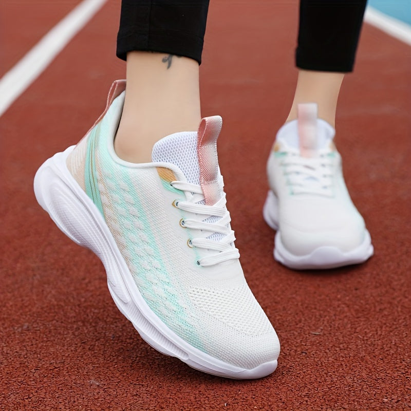 Women's Gradient Running Shoes Soft Comfortable Wear Resistant Non Slip Sneakers