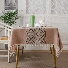 Chinese Style Waterproof Tablecloth for Picnics and Home Decor
