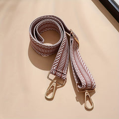 Boho Style Adjustable Shoulder Strap 3 Width Replacement Belt Striped Wide