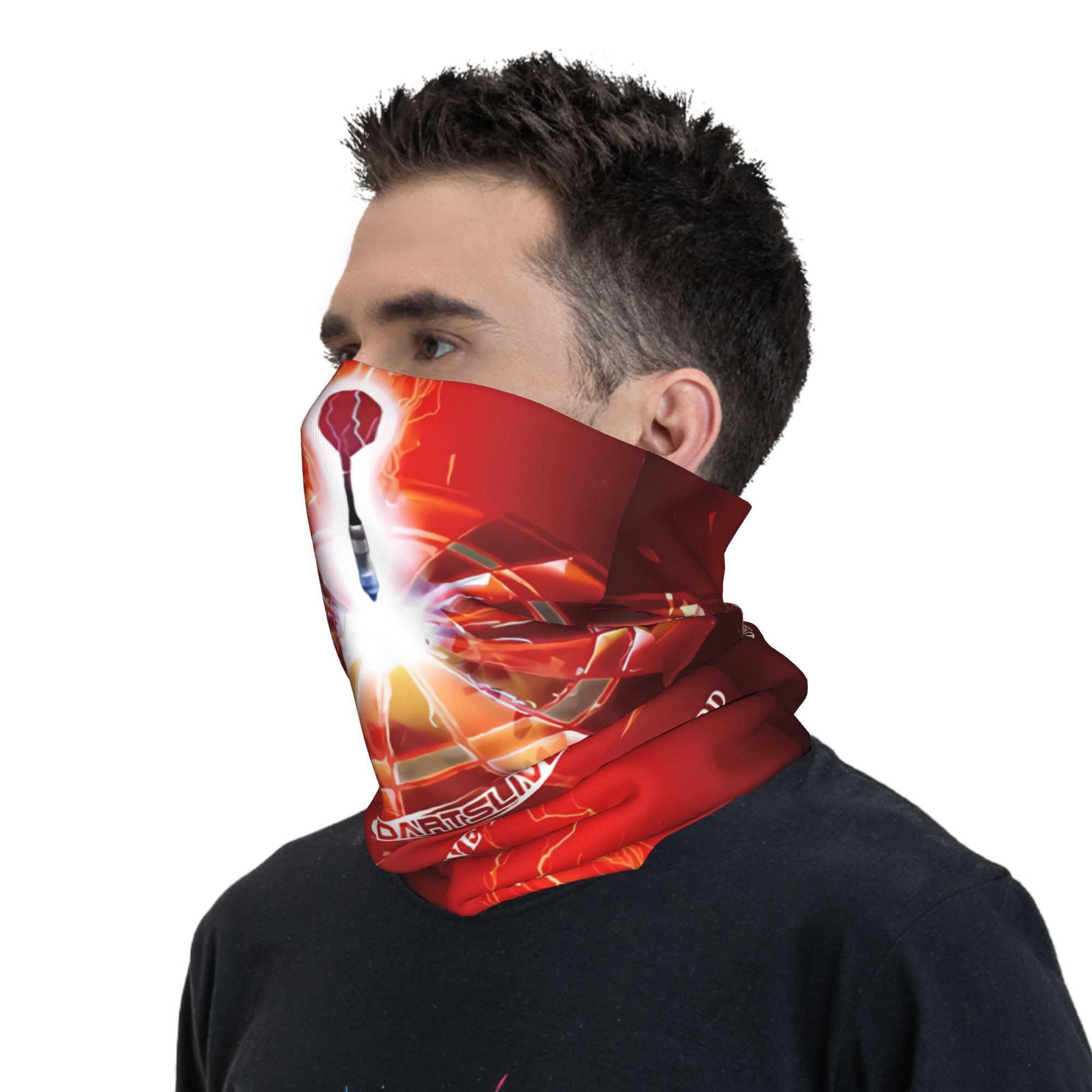 Flame Red Archery Pattern Beanie & Gaiter Set
