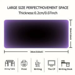 Purple Mouse Pad Computer HD Keyboard Pad Mouse Pad Desk Pad Natural Rubber