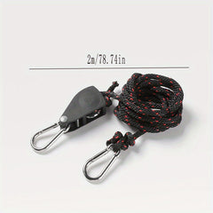 Adjustable Metal Pulley Lamp Lifting Rope with Lifting Pulley