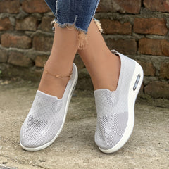 Women's Air Cushion Sock Shoes Lightweight Slip On Casual Walking Shoes