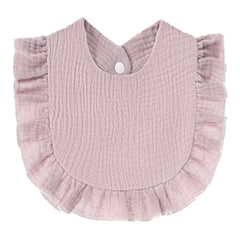 Cute Baby Ruffle Trim Bib - Ideal for Little Ones