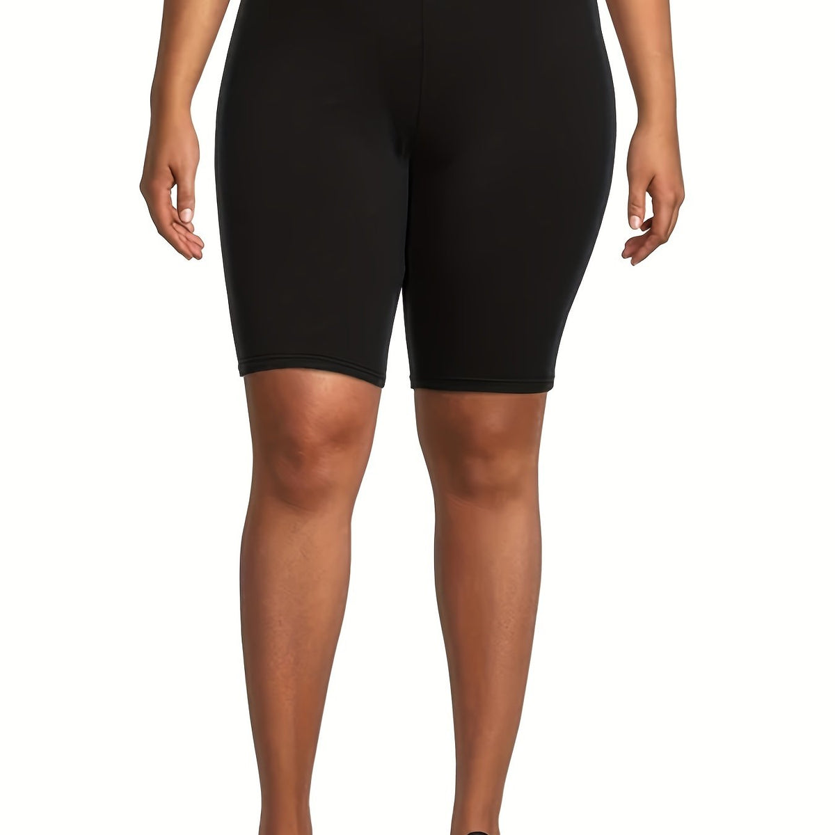  High Rise Stretch Skinny Biker Short