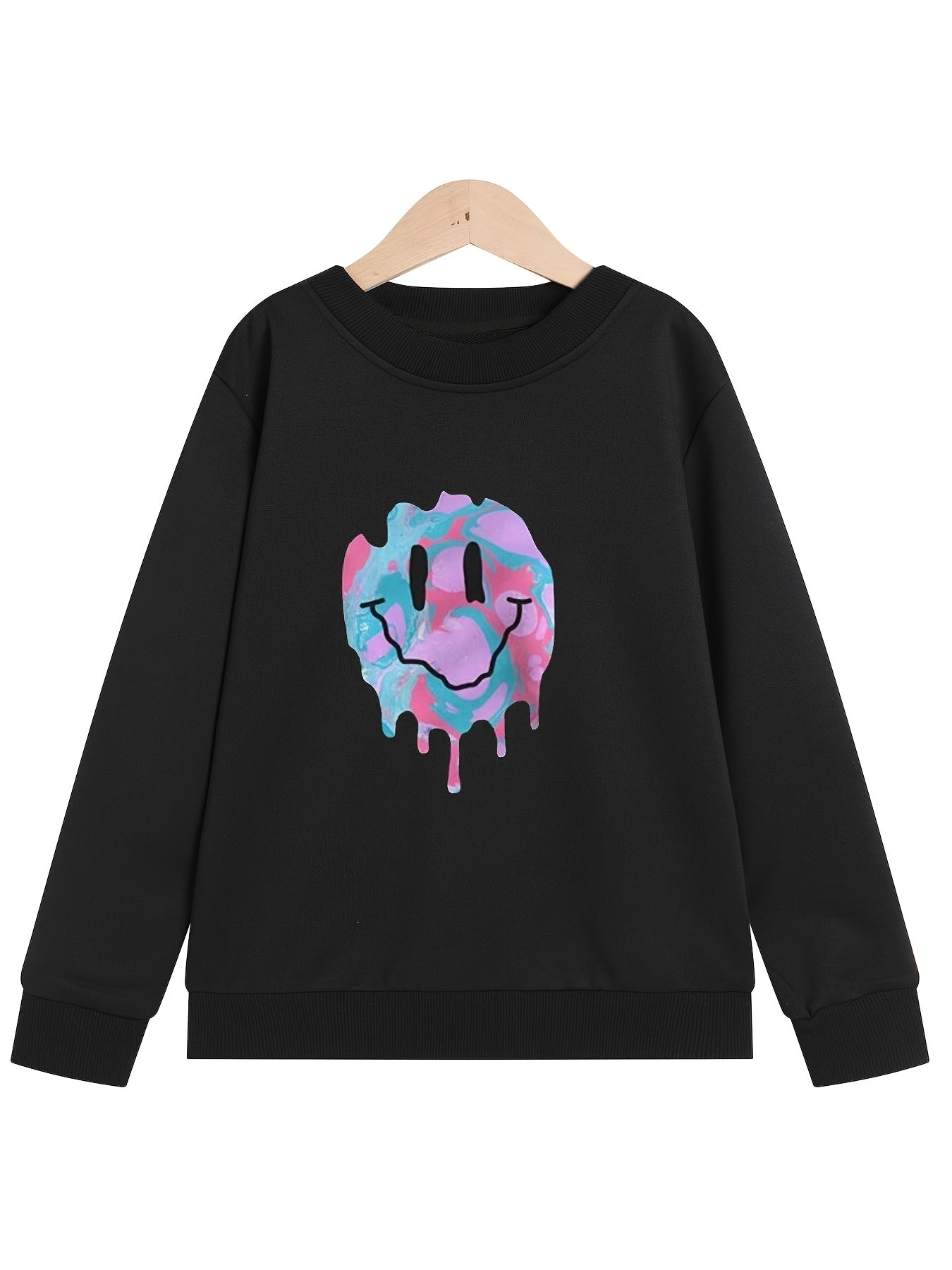 Girls' Melting Face Graphic Sweatshirt