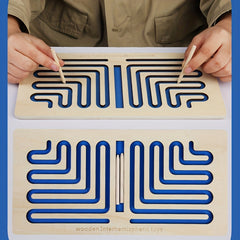 Wooden Maze Fun Puzzle Toy for Kids