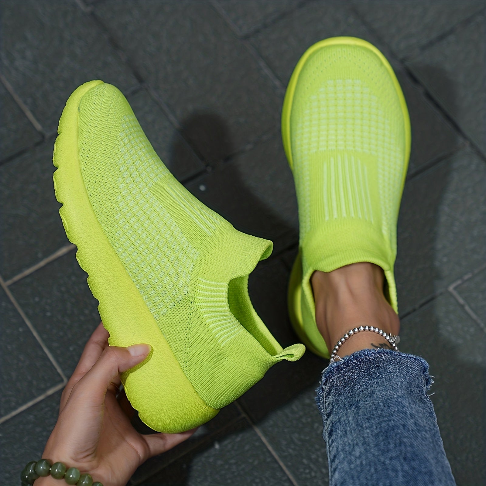 Thick Bottom Heighten Running Shoes Breathable Lightweight