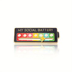 Metal Mood Pin Brooch 7 Days Mood Function Badge