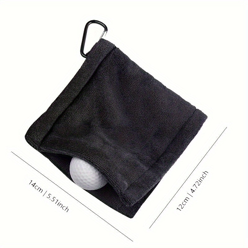 Golf Ball Cleaner Towel With Clips Golf Club Supplies