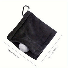 Golf Ball Cleaner Towel With Clips Golf Club Supplies