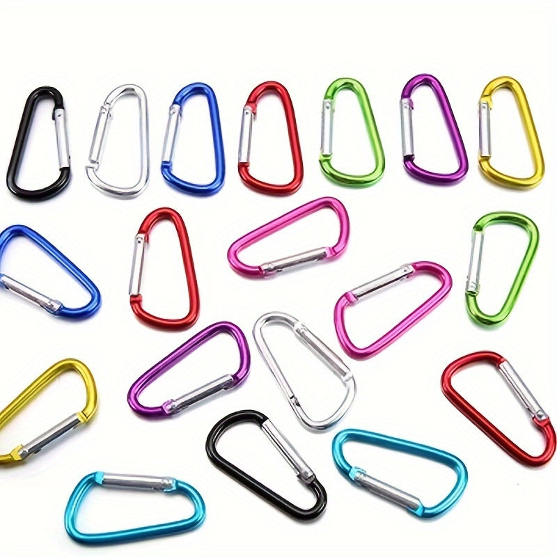 10pcs Aluminum Carabiners for Outdoor Climbing Backpacking