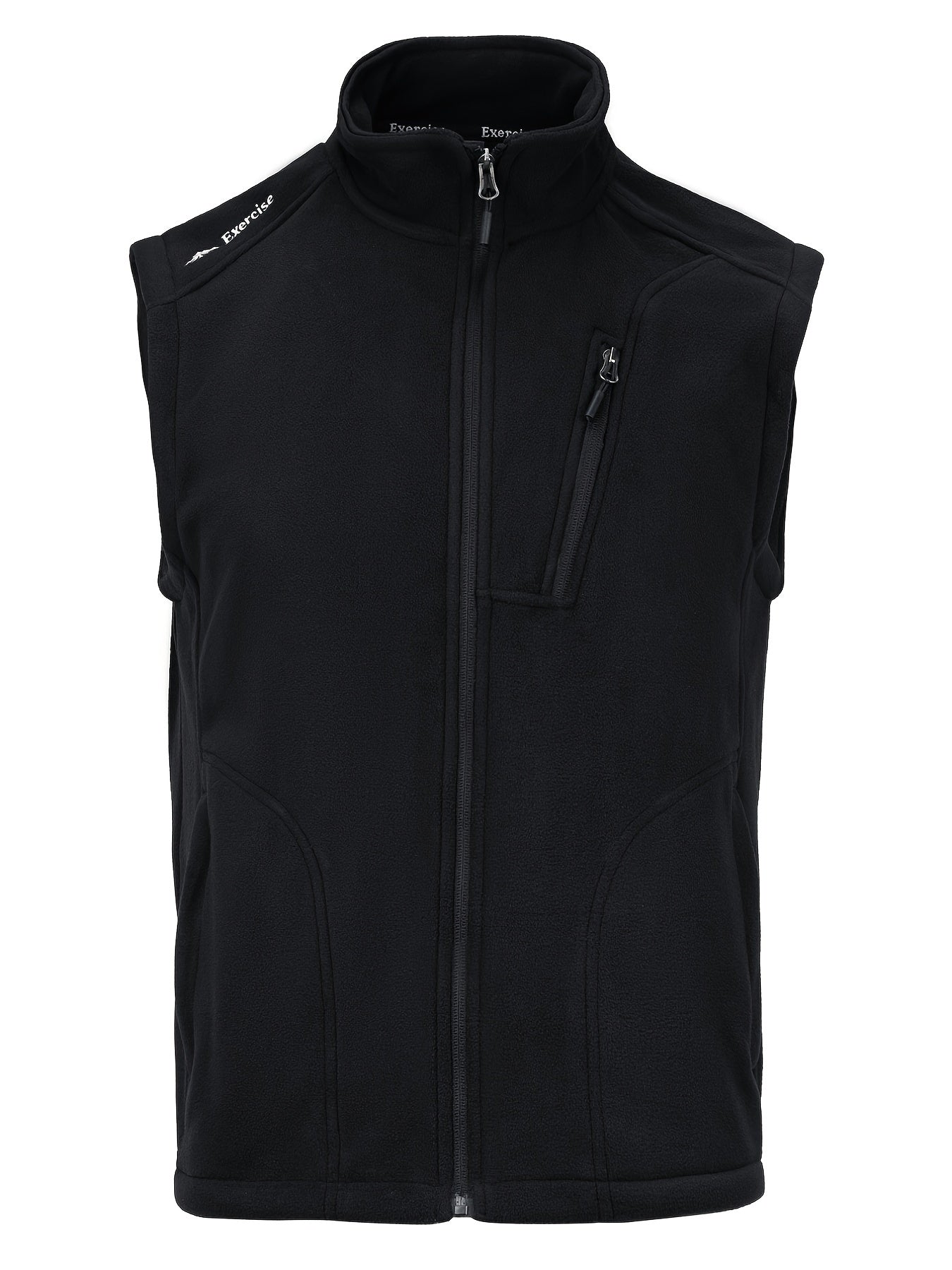 Men's Fleece Vest Zip Up Sleeveless Jacket Outdoor Fall Winter