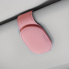 Magnetic Leather Sunglasses Holder for Car Interior