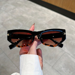 Cat Eye Sunglasses Mod Metal Decor Sports Glasses Casual Outdoor Eyewear UV400